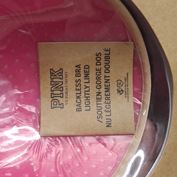 New PINK By Victoria's Secret Backless Strapless Stick on Lined Foam Cup Bra - Picture 4 of 7